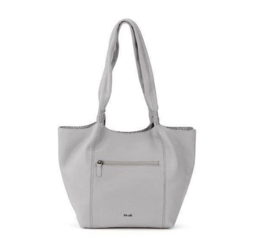 The Sak Fermwood Leather Tote in Light Smoke